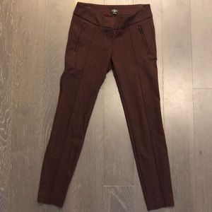 LOFT Ponte Seamed Ankle Pants